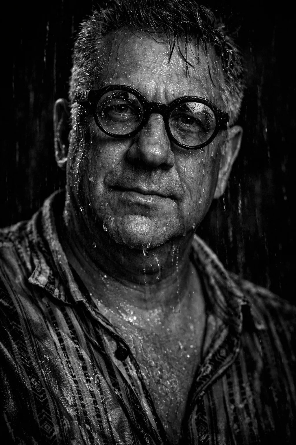 Black and white portrait of Ricky Banjo, owner of Bournemouth Jet Washing, providing professional pressure washing and exterior cleaning services in Bournemouth and Poole.